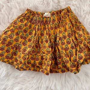 Peek - Orange Purple Patterned Skirt Girls Size Small 4-5